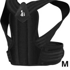 猫背矯正 姿勢サポーター 装着簡単 男女兼用 背筋ベルト 巻き肩 通気性 М