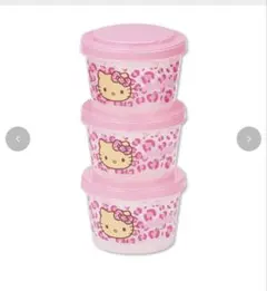 HELLO KITTY 容器セット ピンク　アベイル アベイル ピンクヒョウ柄キティー 保存容器セット - メルカリ