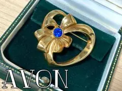 Avon ヴィンテージ ハート ゴールド ビジュー ブローチ