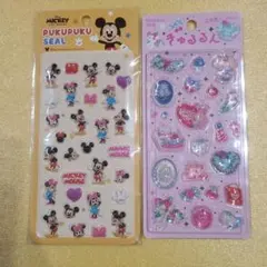 ディズニー ぷくぷくシール きゅるるんシール メルシー