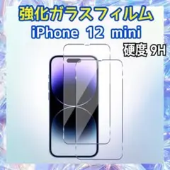 iPhone12 mini用 強化ガラスフィルム 硬度9H 保護フィルム