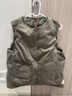 NANGA ナンガ オリーブグリーン ダウンベスト レディース Lサイズ