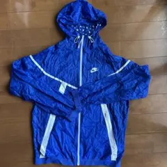 NIKE ナイロンジャケット フルジップ フード テック系 スポーツMIX L