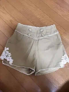 本日限定値下げ！　ショートパンツ　パンツ　レース　ベージュ　春夏 Mサイズ