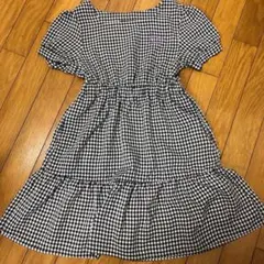 【130サイズ】Jenni love☆ギンガムチェックワンピース 半袖