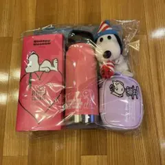 スヌーピー 根付けストラップ 2個セット クリスマスツリー