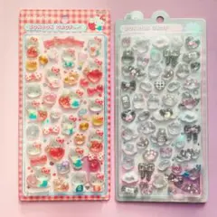 【正規品】ボンボンドロップシール サンリオ ハローキティ しろくろボンボン