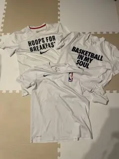 NIKE DRI-FIT ホワイトTシャツ 3枚セット　バスケ