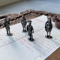 イギリス蚤の市 ローマ兵士フィギュア 4体セット ブロカント