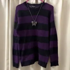 ボーダー　ニット　Y2K 地雷系　フェアリーグランジ　sum bridge