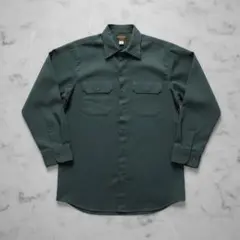 70's DEE CEE ワークシャツ ダークグリーン ヴィンテージ 古着