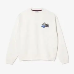 LACOSTE ラコステ　スポーツパッチルーズフィットクルーネックスウェット