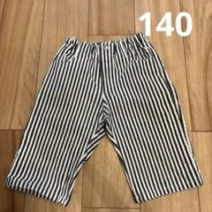 140＊BREEZE ストレッチ素材ストライプハーフパンツ
