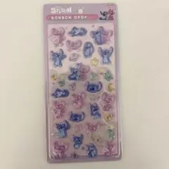 ディズニー スティッチ&エンジェル ボンボンドロップシール