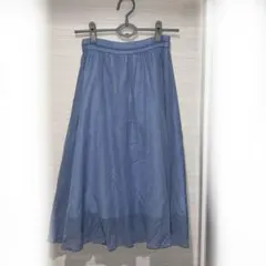 ブルー　フレアスカートのサムネイル