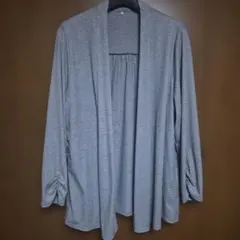 MISSEL グレー 長袖カーディガン LLのサムネイル