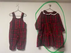 aosta 赤チェック　ワンピース　2XL