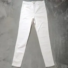 新品 Madewell ハイウエストハイライズストレッチスキニーデニム白30T