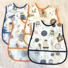食事用エプロン ベビー キッズ 子ども 子供 離乳食 よだれかけ スタイ 防水