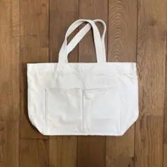 無印良品 キャンバス トートバッグ ホワイトのサムネイル