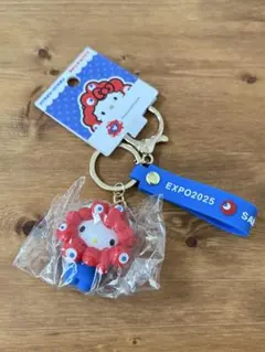 【未使用品】ミャクミャク ハローキティ 万博限定キーホルダー