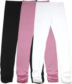 キッズレギンスセット（黒・ピンク・白）9歳~10歳