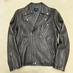 【HARE】ラムレザーダブルライダースジャケット　BLK/S