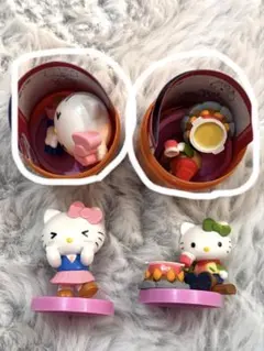 ハローキティチョコエッグ　指ハート✖️ソロキャンプ