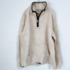 PINK【XS/S】フリースジャケット クリーム色　もこもこ　ボアジャケット