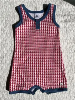 プチバトー ロンパース 12m/74cm