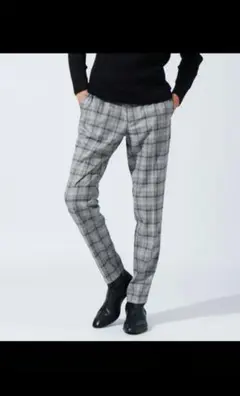 5351 POUR LES HOMMES チェック柄 スラックス 48のサムネイル
