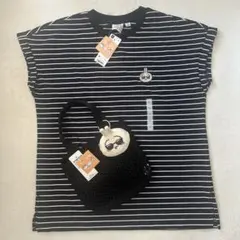 新品タグ付　ちいかわ×GU うさぎボーダーTとポーチセットバッグ