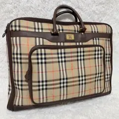 バーバリー 　ガーメントバッグ ノバチェック BURBERRY バーバリー ノバチェック ガーメントケース メンズ
