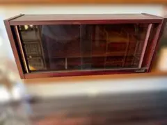 maxell　ガラスコレクションケース　ディスプレイケース 横型 昭和レトロ