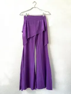 【ベリーダンス】紫色フレアパンツ