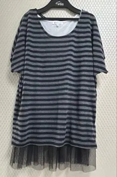 THE SHOP TK MIXPICE 半袖カットソー＆キャミソールセットアップのサムネイル