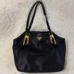 PRADA プラダ ディアスキン ショルダーバッグ ブラック シボ革 - メルカリ