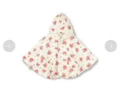 ブランシェス☆花柄フード ベビーケープ