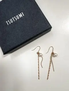 片耳のみ】TSUTSUMI ツツミ フープピアス K10YG ゴールド - メルカリ