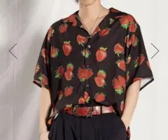 アクシーズファム　ストロベリー柄アロハシャツ　黒　未開封