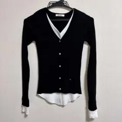 mily bilet Vネック長袖ニット Sサイズ