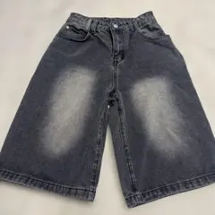 WEGOハーフパンツ デニム ブラックのサムネイル