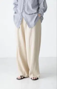 かぐれ｜コットン2タックパンツ ベージュ 26SS - メルカリ