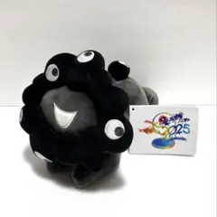 新品タグ付　黒ミャクミャク ぬいぐるみ　這型 這い型 寝そべり ブラック S