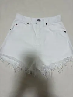 【MOUSSY】ハイウエストデニムショートパンツ