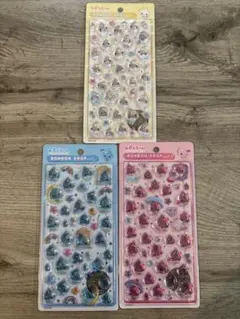 正規品　しずくちゃん　ボンボンドロップシール 大　3枚セット　クーリア