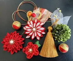 西陣織と水引細工のヘアゴム 2個セット - メルカリ