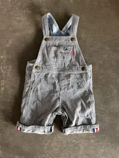 ミキハウス　ストライプオーバーオール