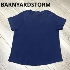 バンヤードストーム 半袖 VネックTシャツ ネイビー F コットン100%