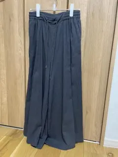 coen ダークグレー ワイドパンツ LLサイズ